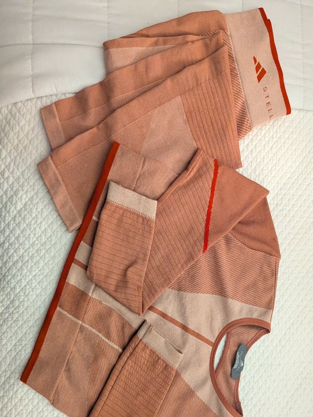 Stella McCartney Adidas BOTH top M and bottom L Yoga True Strength Set